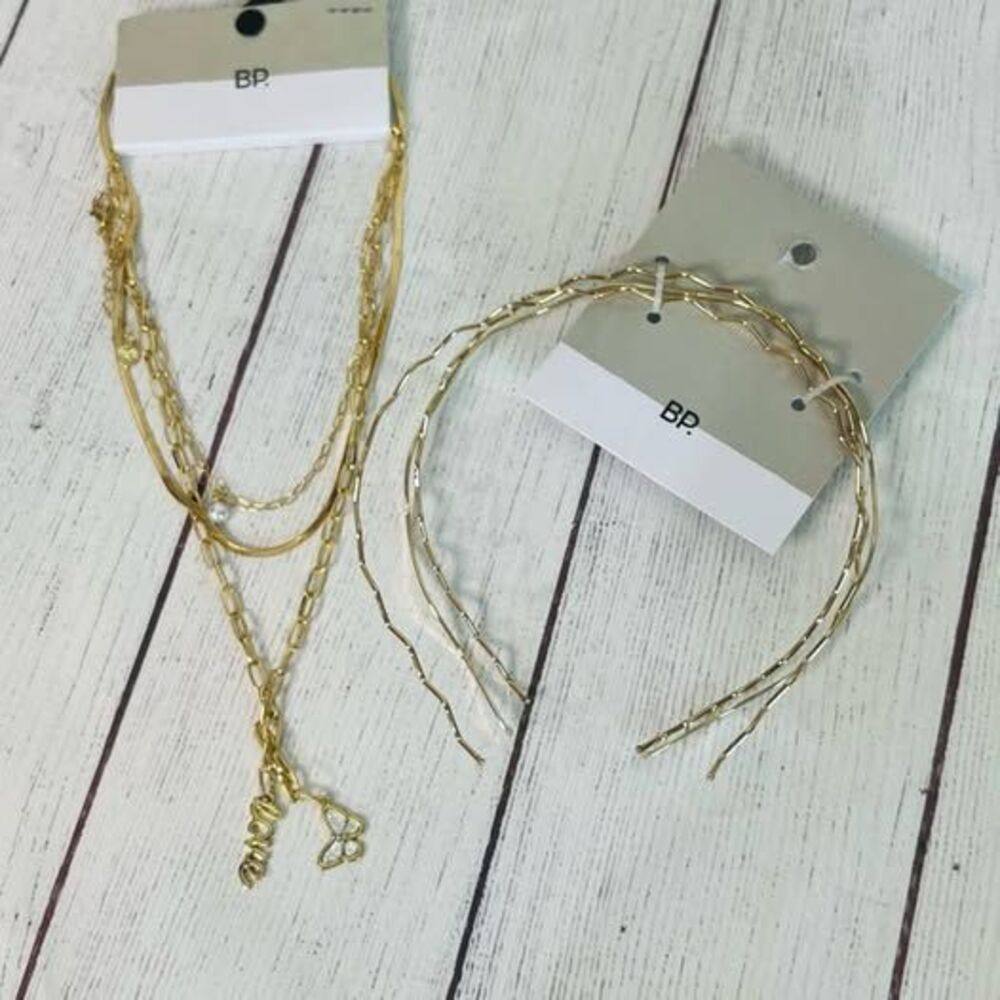 3pc Headband & 3 piece Necklace Set